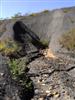 Coal refuse pile, steep slopes, erosion